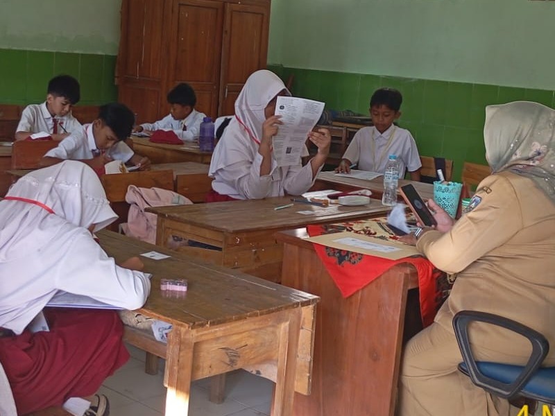 Kegiatan PAT Semester Genap Kelas VI tahun pelajaran 2025/2026 pada tanggal 4 Mei 2025